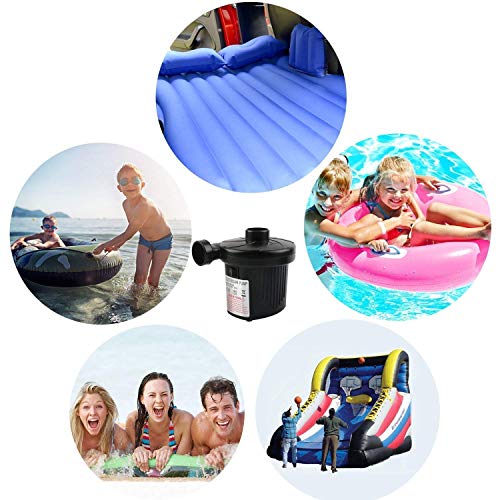 Image of AC Electric Vacuum Air Pump Rapidly Inflates /Deflates to Fill Big Balloons (Black), Air Bags, mattresses, Sofas, beds, Swimming Pool Tubes, Toys, and air Bags Every Big Volume Inflatable
