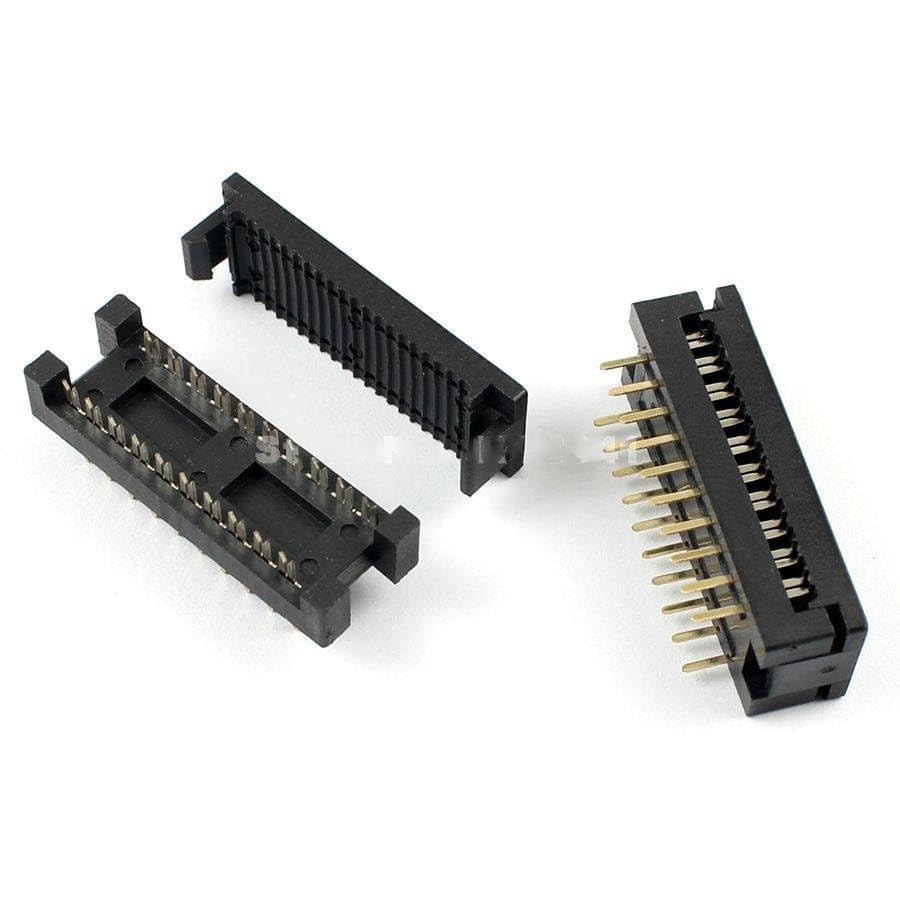 100 Pcs 2.54mm 2x10 Pin 20 Pin Male IDC Ribbon Cable Transition Connector 3100-20P