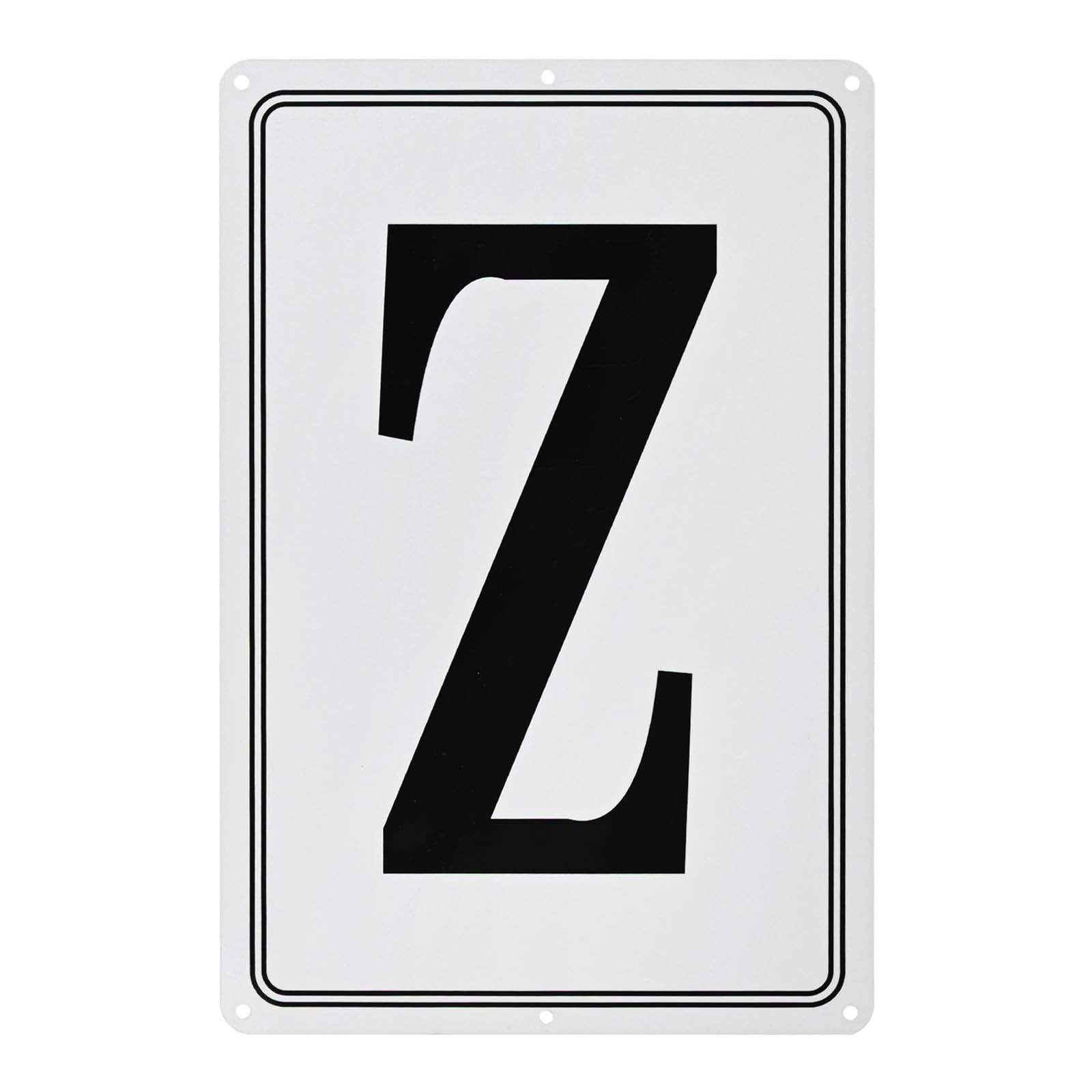 M METERXITY Aluminum Letter Sign Z, 11.8 Inch House Numbers and Metal Letters, Parking Spot Letter Signs