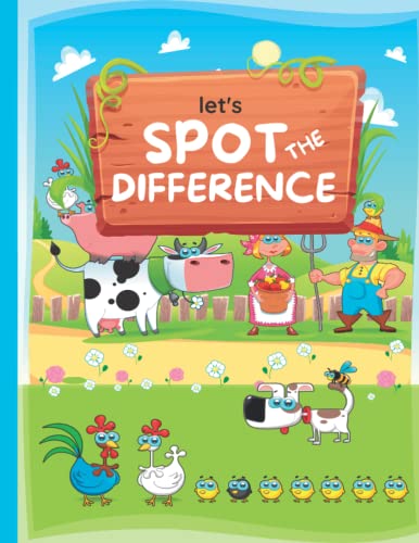 Spot the Differences Kids Activity Book: Fun Activity Book for Kids