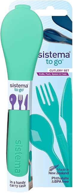 Online Kitchenware Sistema Cutlery To Go Set Turquoise