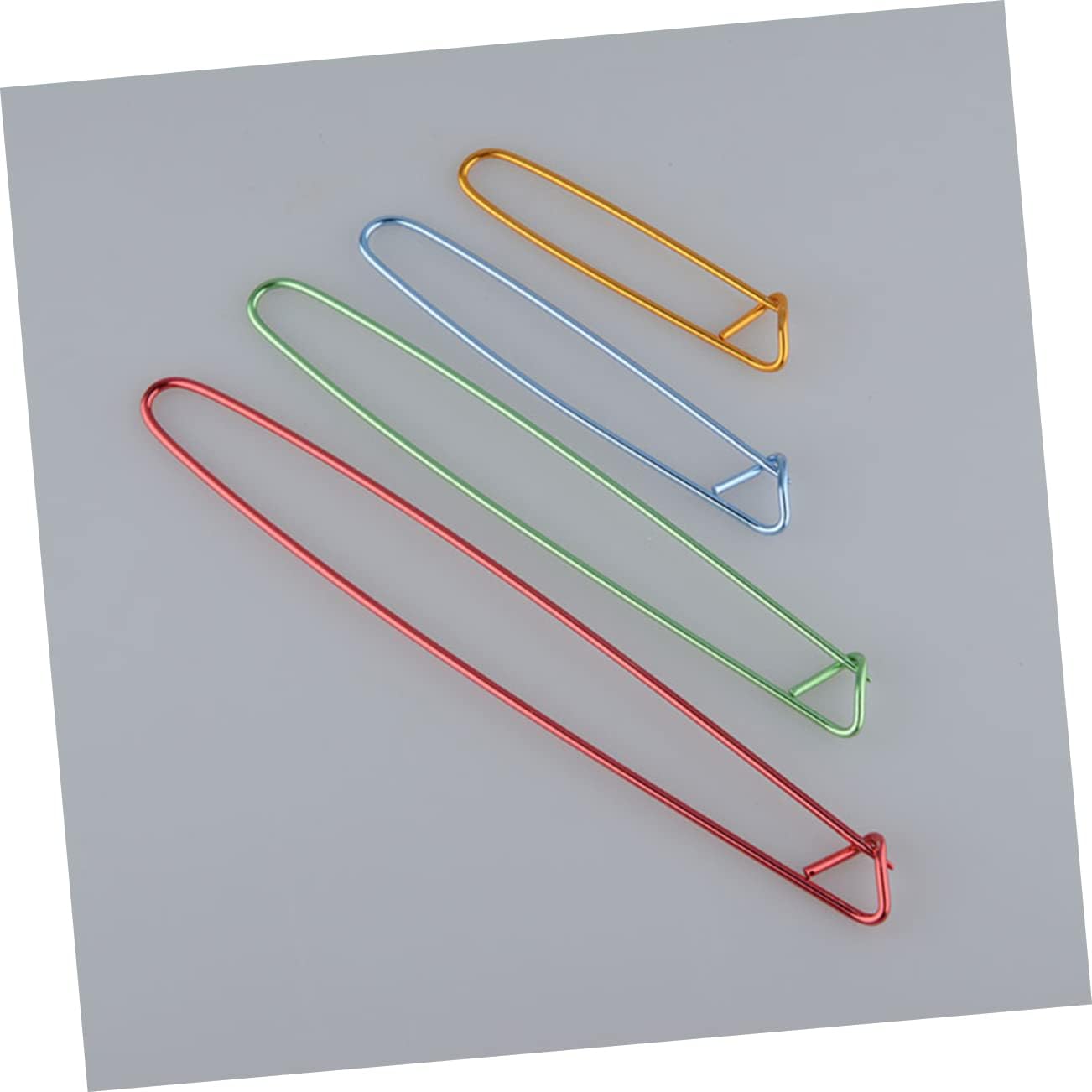 STOBOK 30pcs Aluminum Alloy Holders Random Crochet Knitting Needles Lightweight Yarn Tools for Blankets Scarves and Quilts