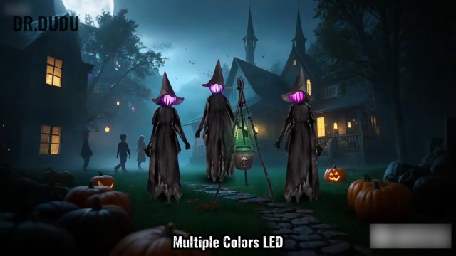 Amazon.com: DR.DUDU 6 FT Light up Witch Stakes Halloween Yard