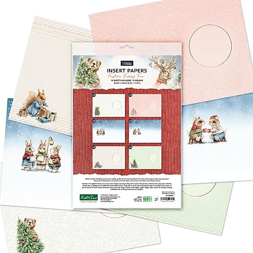 Katy Sue Festive Furry Fun Bundle. Contains 8 x 8 Inch Premium Paper, Insert Papers - Image 3