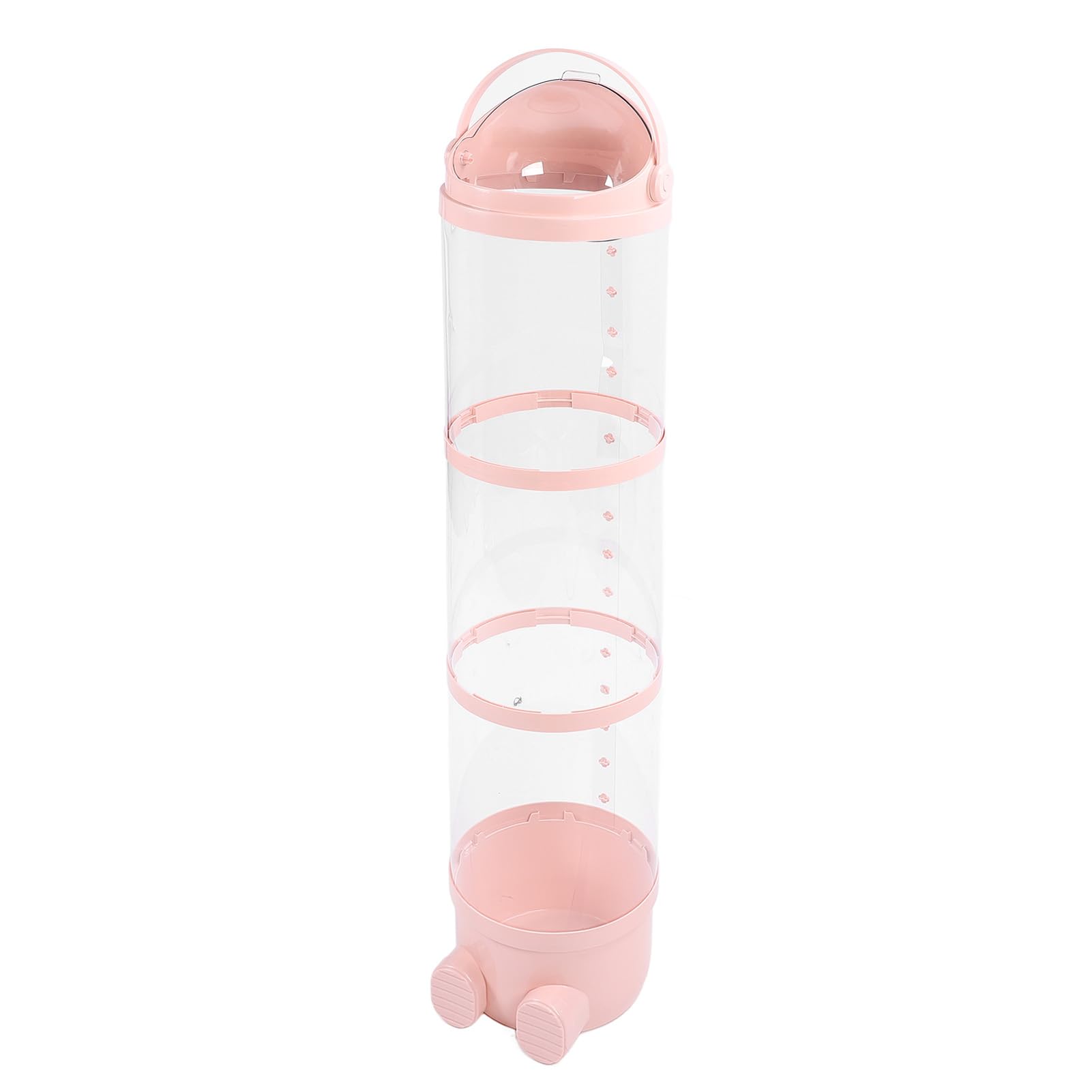 ZJchao Tubo de Almacenamiento de Juguetes de Peluche, Organizador de Animales de Peluche Suave Transparente de Gran Capacidad para Habitación de Niños, área de Juegos y Dormitorio, 130cm (PINK)