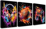 PIGPIGFLY Wandbilder Set 30x40cm mit Rahmen, Leinwandbilder 