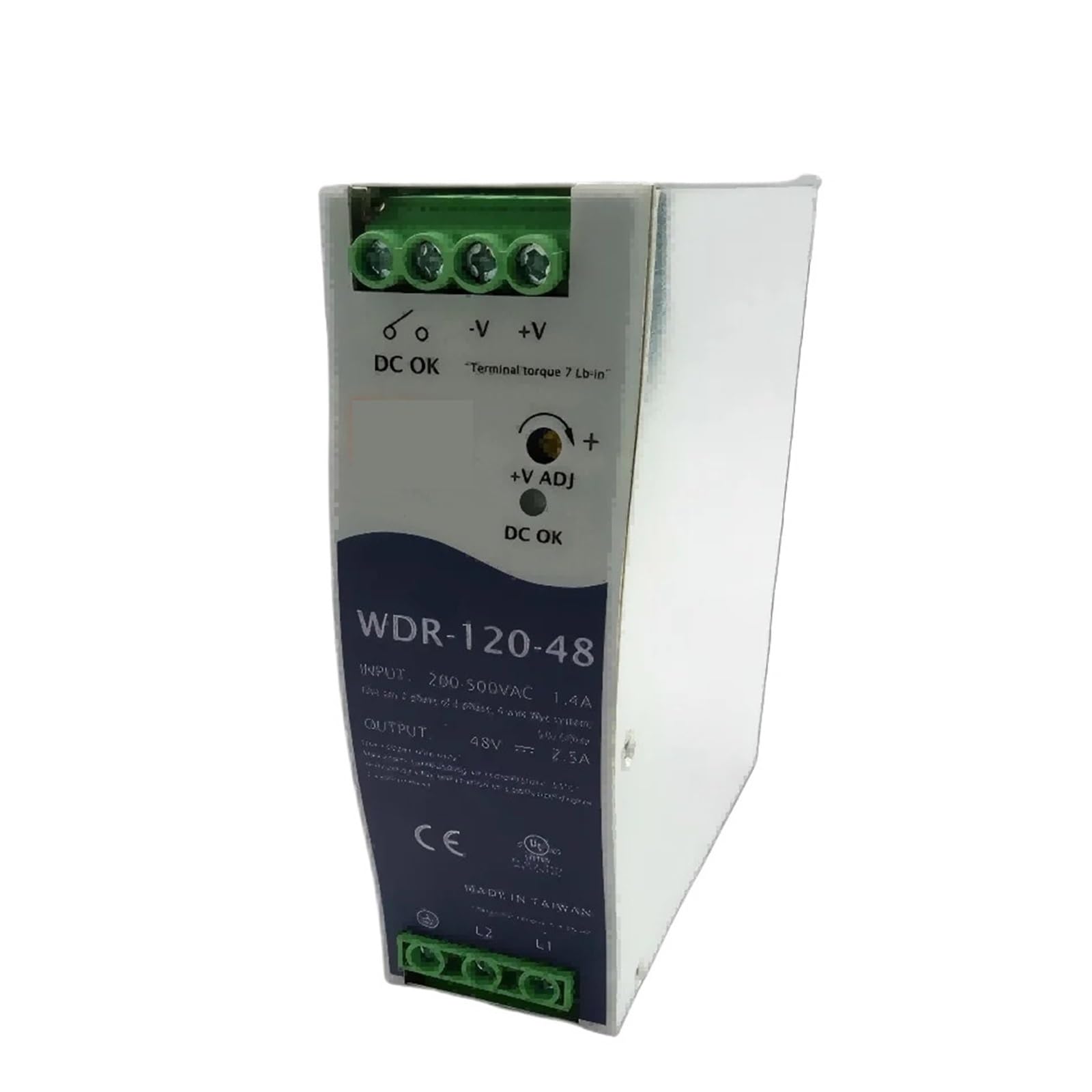 BRODEFUP 120W Single Output Power Supply WDR-120-12V WDR-120-24V WDR-120-48V(WDR-120-48)