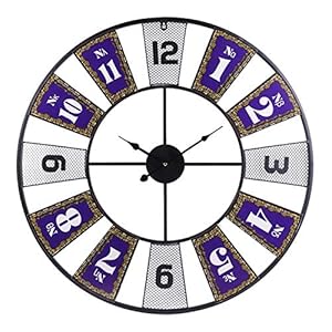 Outdoor Garden Number Wall Clock, 23 inch Large Courtyard Wandklok Arabische cijfers voor Bedrijf Keuken School Cafe…