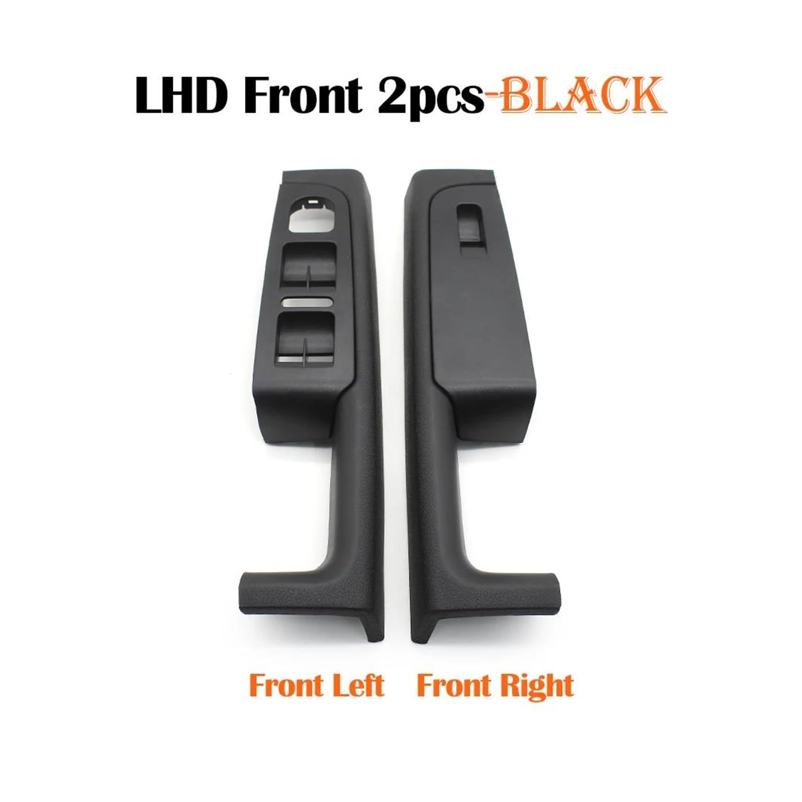 Türgriff Innen 2 STÜCKE/4 STÜCKE Auto Vorne Hinten Türgriff Armlehne Rahmen Switch Control Panel Trim Ersatz Für Skoda Für Superb 3TD867157 Auto Innentürgriff(F 2PCs-Black)