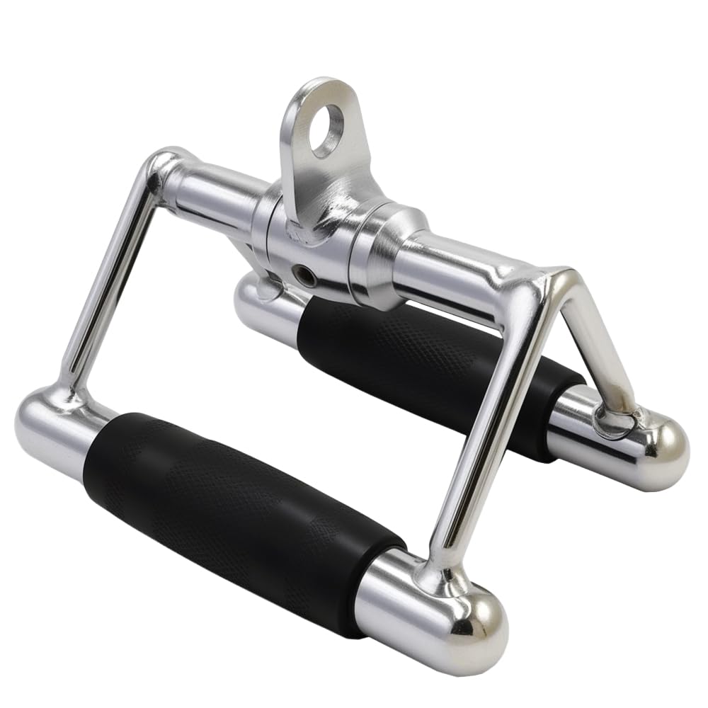 Barra extraíble LAT de lujo, entrenamiento de fuerza, barra de presión recta giratoria en forma de V para entrenamiento de peso, accesorios de máquina de cable (goma giratoria)