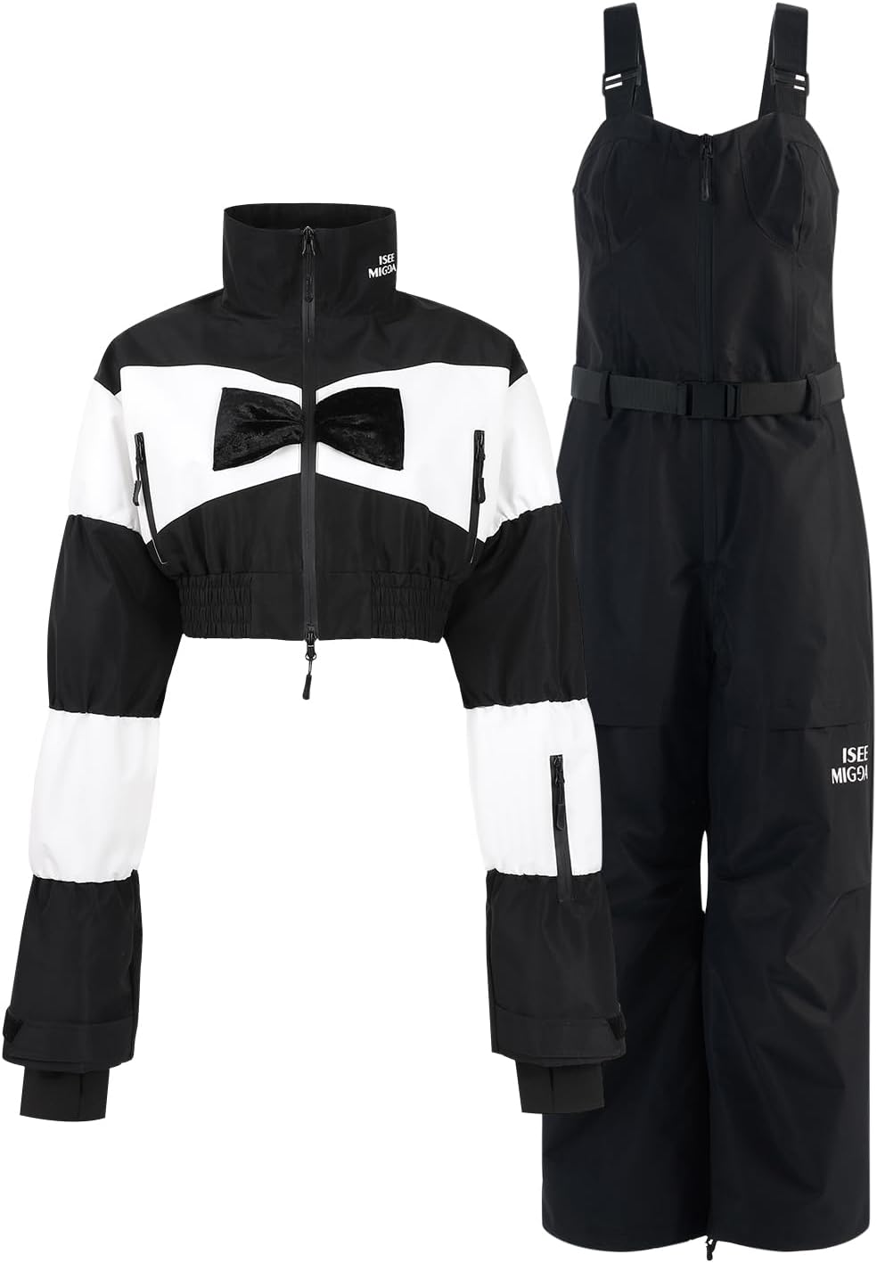 Snow Suits Women Slim Ski Jacket and Pants Set Waterproof Snowboarding Winter Sports