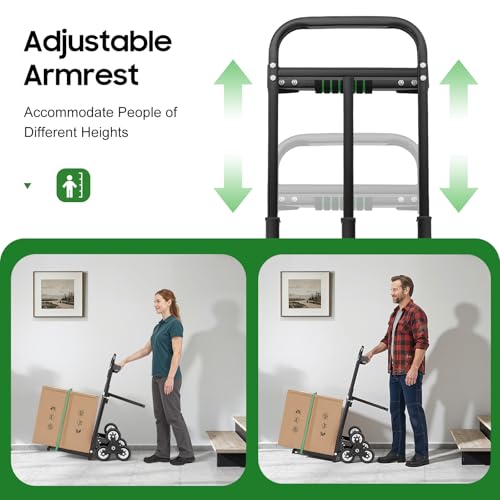 Carrito para escaleras de 6 ruedas 460 lbs plegable miniatura 4