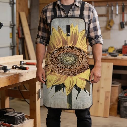 Delantal retro girasol para hombres y mujeres miniatura 5