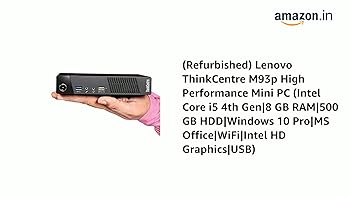Refurbished) Lenovo ThinkCentre M93p High Performance Mini PC