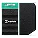 Lubise 8 Pcs 0.5in Charcoal Filters Compatible with Van Ness Cat Litter Box, 4.5 x 6.5Inch Replacement Activated Carbon Premium Odor Filters for Pureness F6 Zeloite Air Filter, Black