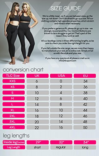 TLC Sport Women's Sculpting Compression Bootcut Bootleg Yoga Pants Black Reg-M