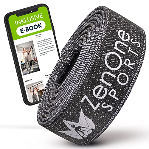 ZenOne Sports Premium Resistance Bands, Widerstandsband, Einzel- und Fitnessbänder Set, Klimmzugband inkl. E-Book & Workout-Guide, Fitness Band und Pull Up Bänder für Sport & Krafttraining