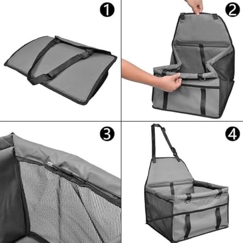 Assento Cadeirinha Carro Cachorro Cães Gatos (CINZA)