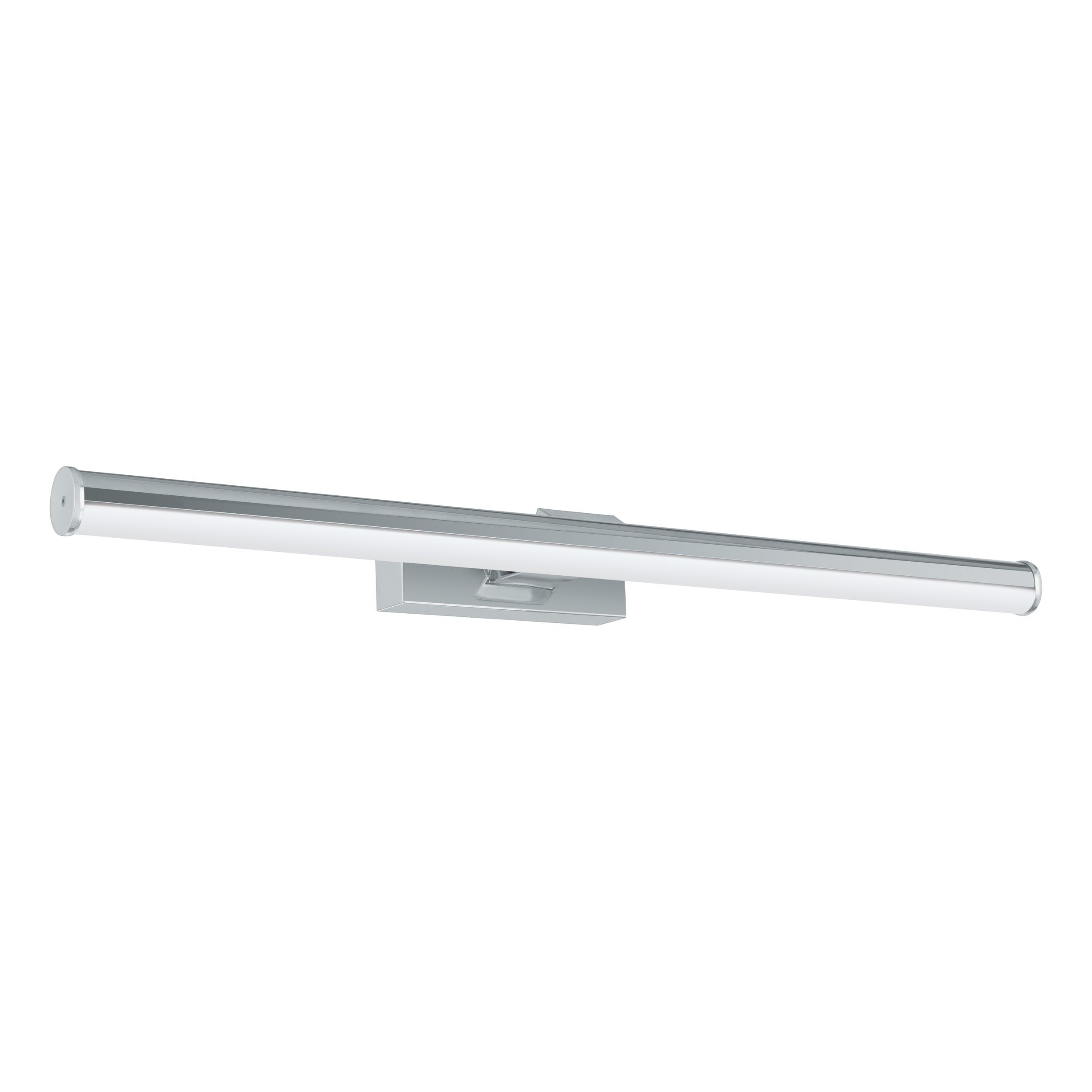 Eglo LED Wall Lamp Vadumi, Mirror Light, Wall Light Made of Plastic, Bathroom Lamp in Chrome, White, LED Damp Room Light Neutral White, IP44, L 60 cm
