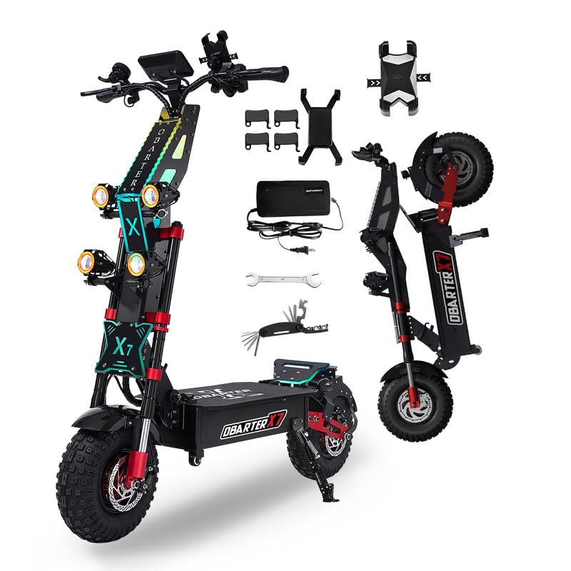 8000W Dual Motor Electric Scooter for Adults - 56MPH High Speed 90-Mile Range 14 All-Terrain Tires 60V 40Ah