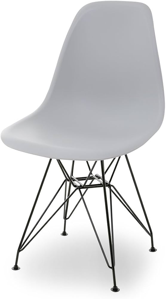 LOWYA アームシェルチェア グレー シェルチェア ファブリック Amazon