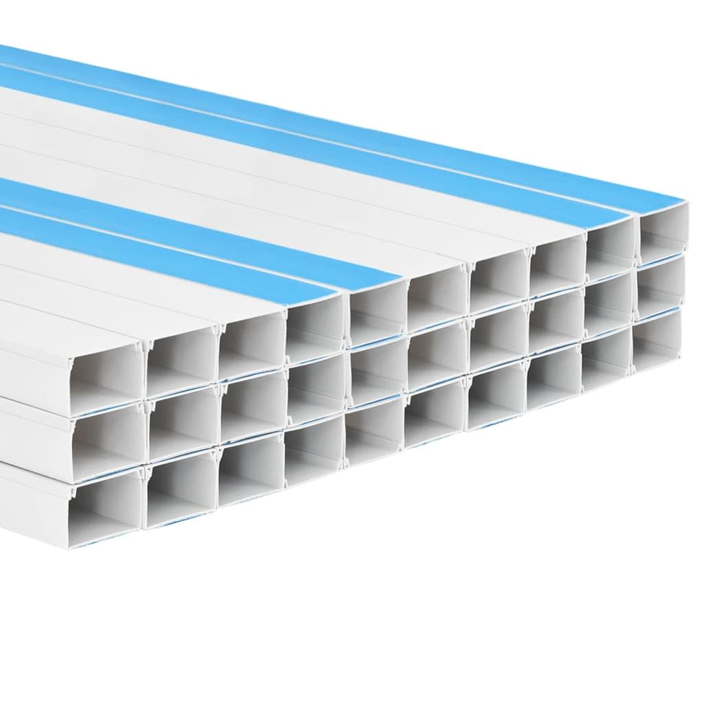vidaXL Goulotte de câble Auto-adhésive 60x60 mm 30 m PVC