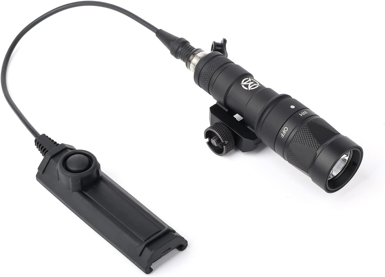 M300W Strobe Torch with Dual Function Switch,500 Lumens Tactical Strobe Flashlight Scout Light for 20mm Picatinny Rail System (Black)