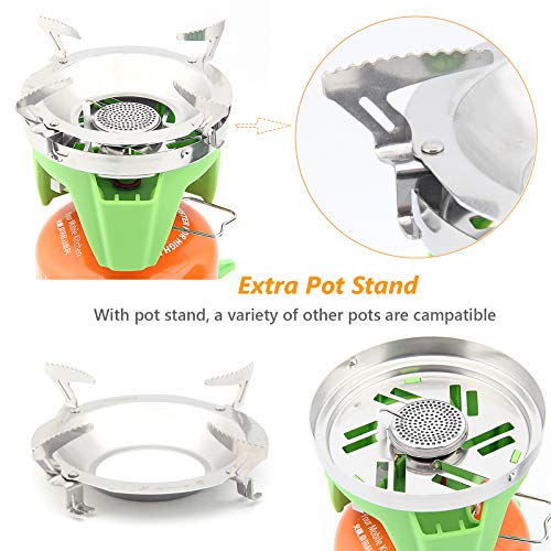 Fire-Maple Camping Backpacking Stove Camp Stove Backpacking Cooking Set 1L Camping Pot Fixed Star 2 Cooking System (Green) - Thumbnail 6