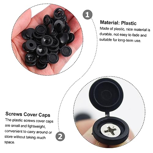 Mobestech 200 Pçs Parafusos Tampas Parafusos Tampa De Encaixe Parafuso Dobra Tampas De Encaixe Paraf