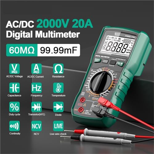 Multimètre de rechange pour tester les panneaux solaires et tensions de 2000 V - 3