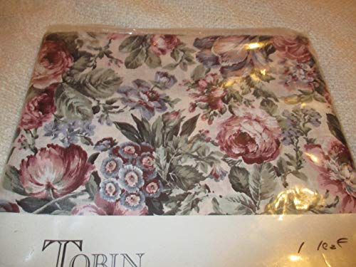 Tobin Rhapsody 60" X 104" Pink Rose Floral Tablecloth Cotton-Polyester #TOP1