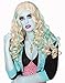Spirit Halloween Lagoona Blue Wig - Monster High, Unisex Adult, ONE SIZE FITS MOST, Multicolor