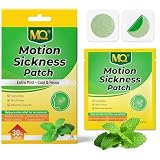 MQ 28 Stück Motion Sickness Patch mit Extra Minz, Natürliche Inhaltsstoffe, Schnell wirkend & nicht schläfrig, 72 Stunden langanhaltende Linderung bei Übelkeit durch Reise, Auto, Boot & Flugzeug