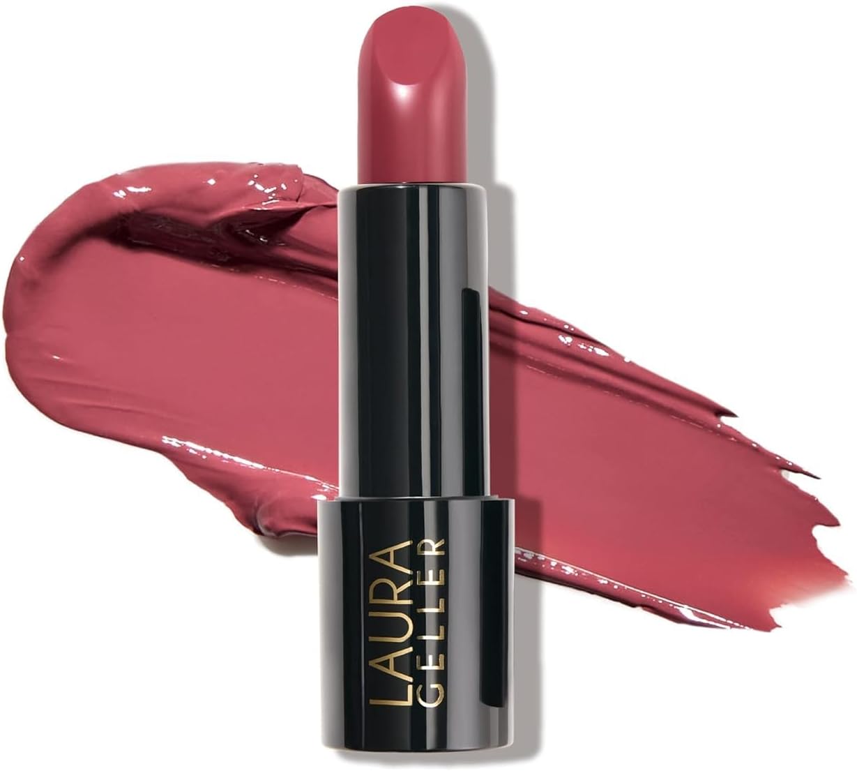 – LAURA GELLER NEW YORK Modern Classic Lipstick - Real Rosy - Ultra-Rich Color - Luxurious and Lightweight (Cream Finish)