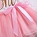 Karuedoo 2Pcs Baby Girls Tutu Dress 1st Birthday Outfit Donut Letter Print Top Tulle Tutu Skirt with Headband Outfit Set (One Long Sleeve, 12-18M)