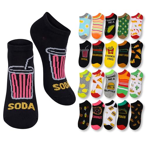 Image of Tipi Toe Women's 20 Pack Colorful Low Cut Socks - Lightweight, Breathable Design for All-Day Comfort Sizes 9-11 /10-13