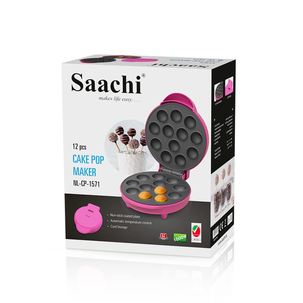 Saachi 12pc Cake Pop Maker, Pink, NL-CP-1571