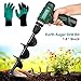 Price comparison product image Garden Auger Drill Bit Spiral Digging Hand Patio Farm Soil Cultivator Tool for Planting Bedding Seeds Trees Shrubs Bulbs Flower Grass (1.6'' x 9'' + A Pair of Gloves)