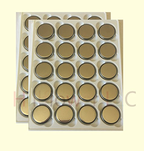 Hillflower 100 Piece Cr2450 Bulk Package 2450 Br2450 3V Lithium Battery #TOP3