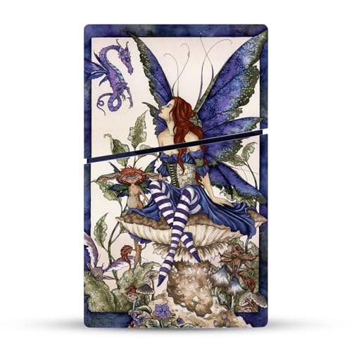 Vinyle Autocollant PS5 Slim Disc Peau de Jeu Fée Amy Brown Head Case Designs