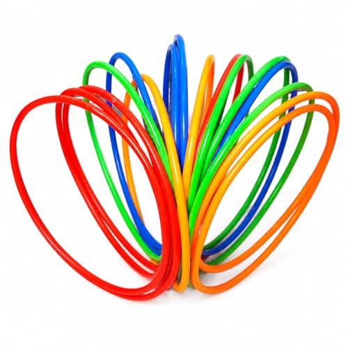 Yunmeryker 1 pièce Cerceaux Lancer en Plastique, Anneaux Jeu Épais pour Enfants, Diamètres 28cm, Jeux d'Extérieur Famille