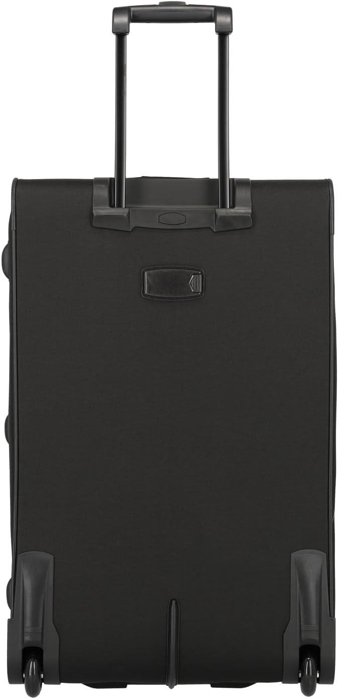 travel case with 2 wheels, wheeled soft suitcase large, ORLANDO, trolley in timeless design, 73 cm, 80 liters