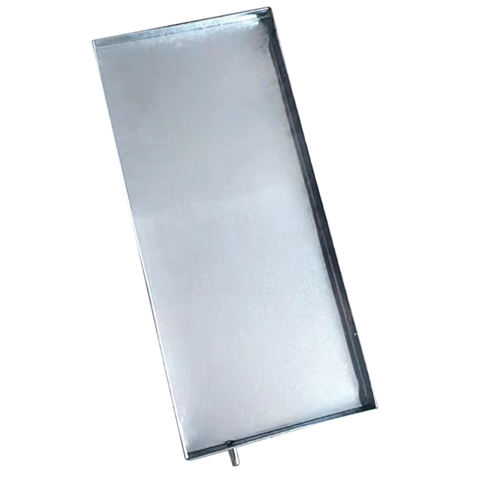 Air Conditioner Drip Pan - Galvanized Steel Pad with Drain Fitting Kit for Split AC Unit, Indoor/Outdoor Water Collector Tray for Heat Pump - Efficient Drainage Solution