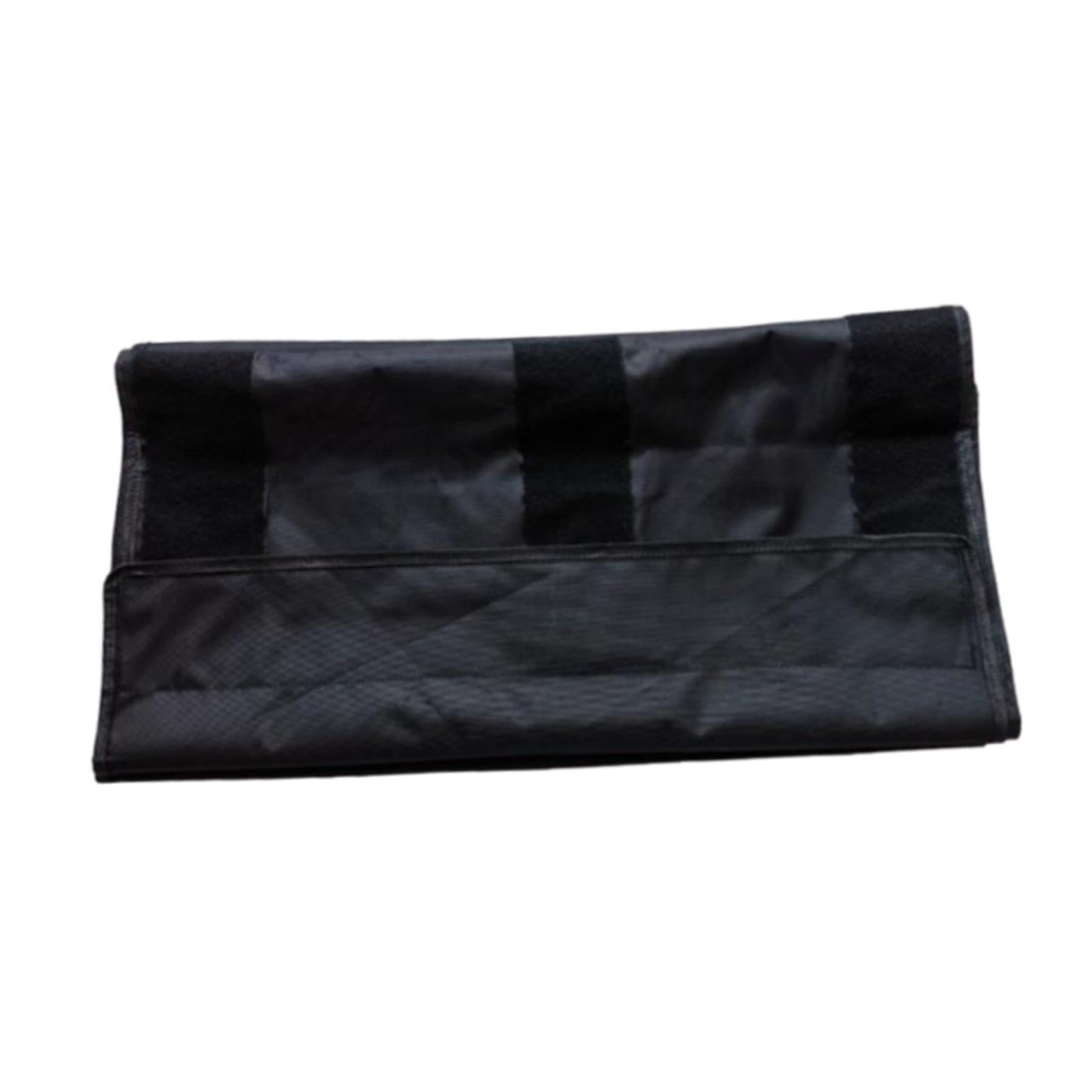 Fascia Professionale per Fissaggio Pallet in Oxford Anti-graffio con Gancio Robusto Adatta per Trasporto E Deposito, Nero, 70 Cm X 460 Cm
