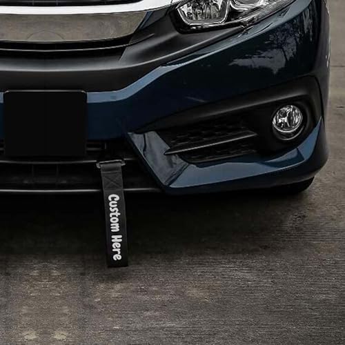 MVJAA Personalize Tow Strap, Custom Car Decorative Trailer Tow Strap, Car Modification Sports Trailer Belt, Rope Hook