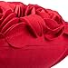 JWH 3D Flower Throw Pillow Covers Decorative Aesthetic Floral Accent Pillow Cases Heart Shaped Cushion Love Decor for Couch Living Room Bed Chair 14 x 16 Inches Red