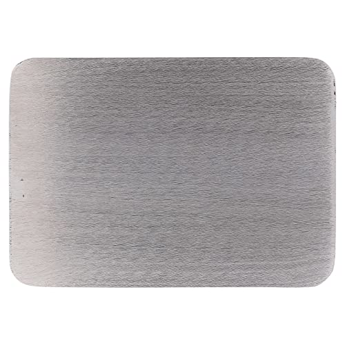 Holyart Piattino portacandele rettangolare alluminio Argento 17x12 cm