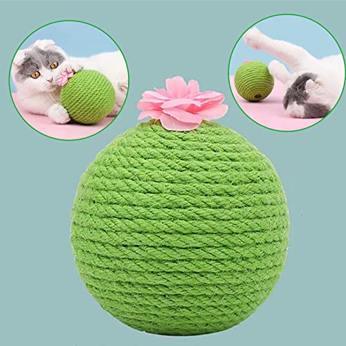 KKcare Brinquedo de gato Brinquedo de bola de gato para gatos internos, Catnip interno, sisal natura