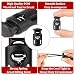 Bewudy 10 Stück Kordel Stopper Universal, Schwarz Kordelstopper 1 Loch, Zugkordel Stopper für bis Ø 5 mm...