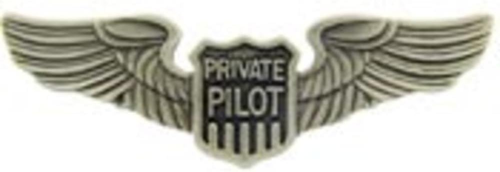 Private Pilot Wings Pin 2 7/8"